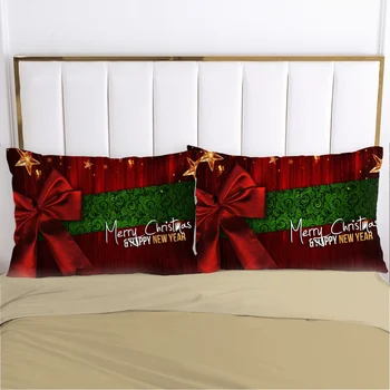 1 Karácsony mikulás Párna fedezze párnahuzat Párnahuzat Ágynemű Pillowcovers dekoratív otthoni 3D-s HD Nyomtatás csillagok