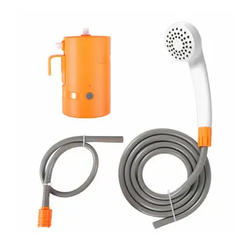 1 Állítsa Kerti Zuhany Fej Hordozható Elektromos Zuhany Mosás Készlet Autó (Narancssárga)
