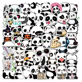 10/50pcs Kis Panda Matricák Klasszikus Graffiti a Bőrönd jó Laptop Gördeszka Rajzfilm Játék Poggyász Aranyos Állat a Panda Matricák