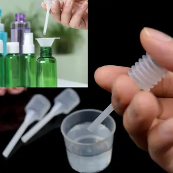 10 Db/sok Mini Műanyag Parfüm Diffúzor Üveg Mini Folyékony Olaj Cseppentő Labor Ellátási 64mm Alapvető Üres Konténer Nagykereskedelmi