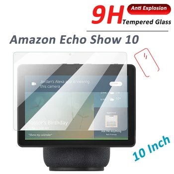 100% - Os Teljes Lefedettség Edzett Üveg Amazon Echo Show 10 10.0' Képernyő Védő Amazon Echo Show10 Védő Üveg Tiszta