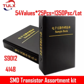 1435PCS SOT-23 SMA 56 Értékek*25PCS SMD SMT NPN PNP GYEP 4148 5551 2222 TL431 BC807 BC817 Tranzisztor, Dióda, Majd Választék Készlet