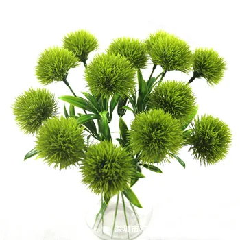 1db Pitypang művirágok Dekoratív 25cm Műanyag Hamis Virág A Haza Party Esküvői Dekoráció Zöld Igazi Kapcsolatot Dekoráció