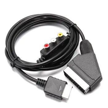 2 az 1-ben RGB SCART + RCA AV Kimenet kábel Kábel 1,8 Méter a Sega Dreamcast, HDMI-Kompatibilis Set Top Box médialejátszó