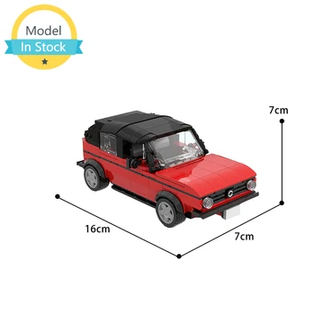 2021 Új MOC Klasszikus Volkswagen Fekete Piros Átadás Golf Sport Autó Off road Jármű építőelem Készlet Racing Jármű Tégla Játék