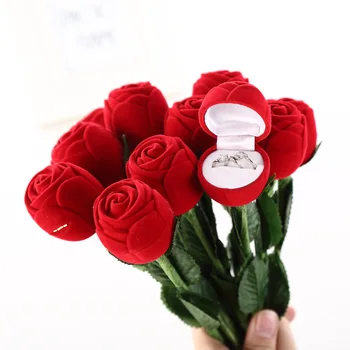 2022 Valentin-Napi Ajándék Barátnője Romantikus Rózsa Gyűrű Doboz Virág a Szerelem Ajándéktárgyak, Esküvői Ajándék Vendégek Ajándék Egy Lány
