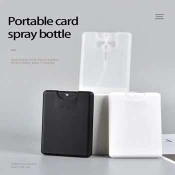 20ml Új Kártya Spray Palackot Utazási Hordozható Push-Típusú Szóbeli Spray Üres Üveget Illat, Alkohol, Víz Üveg Al-Üveg Smink Eszközök