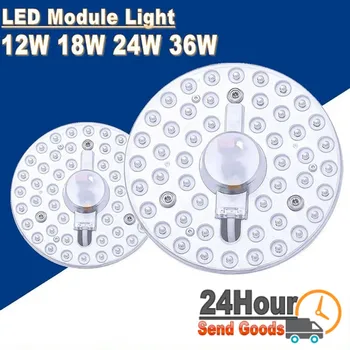 24W 36W 18W 12W LED Panel Fény SMD2835 Modul Lámpa Energiatakarékos 220V Kerek Mennyezeti Lámpa Testület Fény Beltéri Fali Lámpa, spotlámpa