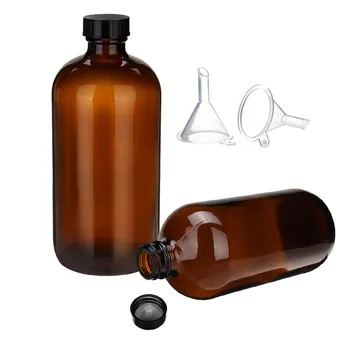 2db 500ml Üvegek Amber Üveg Growlers 16 Uncia Szűk Fedél Tömítés Tökéletes Másodlagos Erjedés Tárolása