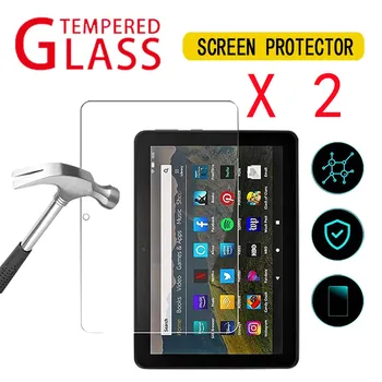 2DB Edzett Üveg Film Amazon Fire HD 8 10 Gen 2020 képernyővédő fólia Tabletta Üveg Védőfólia