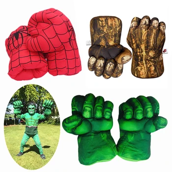 2DB Endgam Incredibl SuperheroCosplay Kesztyű Ábra Pók ma/Hulk játékok box Kesztyű fiú Halloween ajándék Hulk Kesztyű