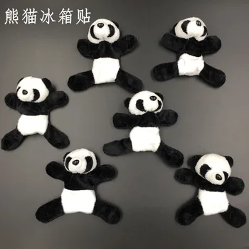 2db Rajzfilm Aranyos Puha Plüss Panda Hűtőszekrény Erős Mágnes, Hűtő Matrica lakberendezés Szuvenír Konyhai Kiegészítők