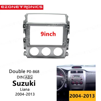 2Din Autó Csak DVD Keret Audio Adapter Felszerelése Dash Trim Készletek Facia Panel 9inch A Suzuki Liana 2004-2013 Dupla Rádió Lejátszó