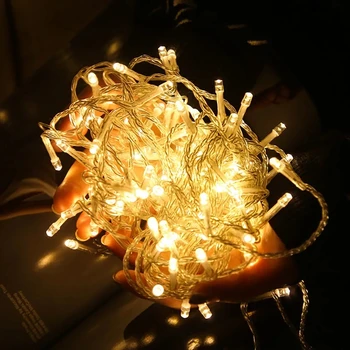 2M 5M 10M LED String Világítás 3*AA elemes Vízálló Tündér LED Karácsonyi Fények, az Ünnepi Buli, Esküvő Dekoráció