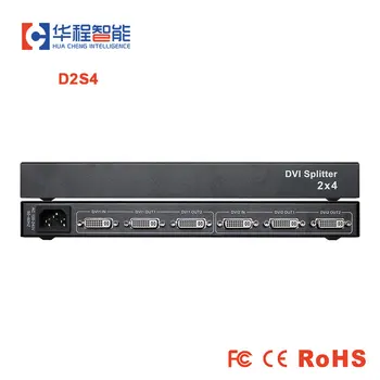2x4 1080P HD DVI-DVI Elosztó 4 Port 2 4 D2S4 A Multimédia Kijelző