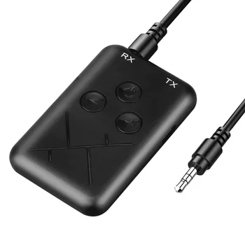 3,5 mm-es AUX Bluetooth 5.0 Adó-Vevő TV PC Autó Hifi Hangszóró Zene Audio 2 in1 Adapter