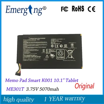 3.75 V 5070Mah Eredeti Tabletta Akkumulátor ASUS Memo Pad Smart K001 10.1
