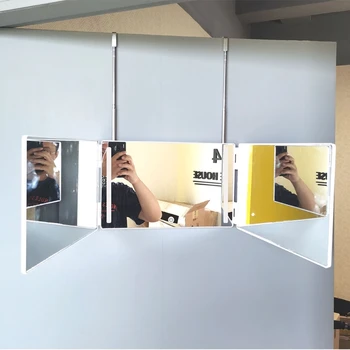 3-Tükör Egyéni Fodrász Tükör Három-szeres Tükör, Lehajtható LED Smink Tükör Haj Vágás Stílus Frizura DIY Eszköz