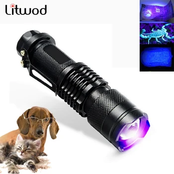 395nm UV Lámpa ultraibolya Fény, A Zoom Funkció Mini UV uv-Fény Pet Vizelet Foltok Érzékelő Ellenőrzés Banknot
