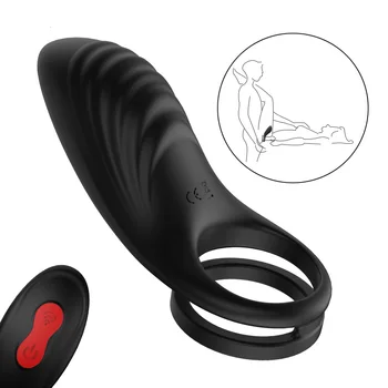 3in1 Multi-speed Vezeték nélküli Farok Gyűrű Felnőtt Szexuális Játékszerek Férfiaknak Meleg Vibrátor a Pénisz Gyűrűk Szex Játékok Pár Klitorisz Stimulátor Anális