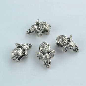 8 db alufelni gyöngyök Elefánt varázsa tibeti ezüst diy gyöngyök az Európai karkötő ékszer készítés 1835