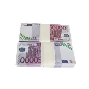 80pcs Papír Mennyország a Pokol bankjegyek Őse Pénzt Replika €50000 EURÓ Bolondok Napja Vicc Ajándék Trükkös Fesztivál Kézműves Nap