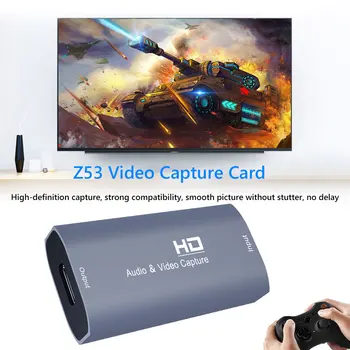A 4K Videó-digitalizáló Kártya, HDMI-kompatibilis Video Grabber Rekord Doboz Mini HD 1080P Videó Megszerzése Kártya PC, Laptop, Projektor