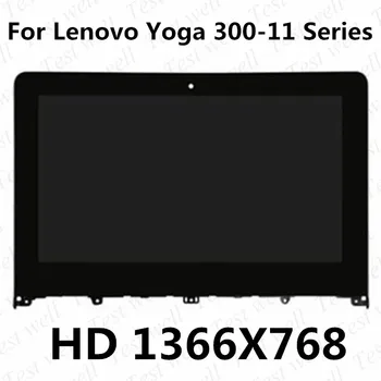 A Lenovo Yoga 300-11 Jóga 300-11IBR JÓGA 300-11IBY 80M0007QGE 11.6 ÚJ LCD Képernyő Touch Digitalizáló Közgyűlés A Keret