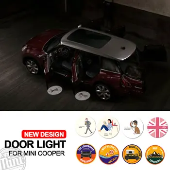 A Mini Cooper Ajtót Üdv Fény LED Hangulat Projektor MINI COOPER SD JCW R55 R56 R60 F55 F56 F60 Honfitársa