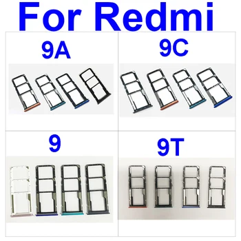 A Sim-Kártya Tálcát Xiaomi Redmi 9 9A 9B 9T SIM Kártya a Sim-Kártya Olvasó tartó Redmi Hongmi 9 9a 9b 9t cserealkatrészek