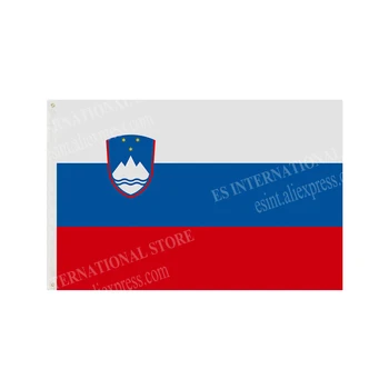 A Szlovén Köztársaság Zászló Nemzeti Poliészter Banner, Flying 90 x 150cm 3 x 5ft Zászlót A Világ Minden Tájáról Világszerte Kültéri