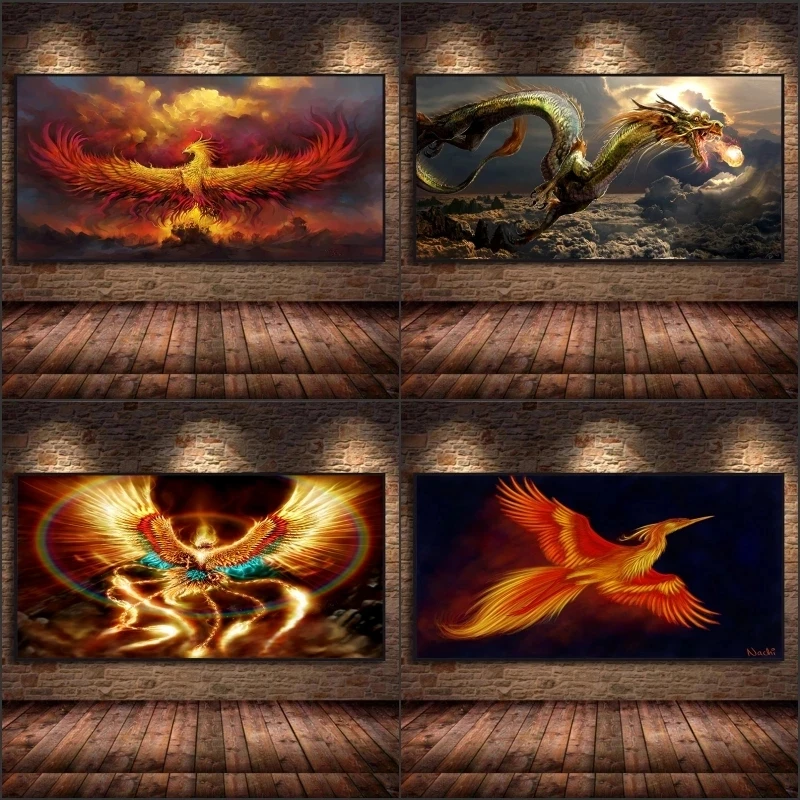 Kép /Absztrakt-kínai-sárkány-phoenix-vászon-festmény-1-163295-thumb.jpg