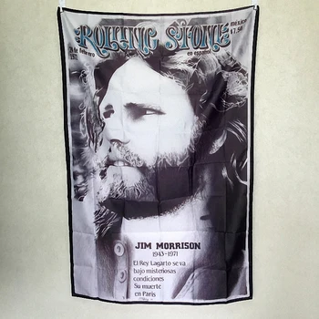 Ajtók Jim Morrison Rock Zenekar Poszter Ruhával Zászlók Függöny Fali Matricák Lógó festmények, Biliárd Terem, Stúdió Téma lakberendezés
