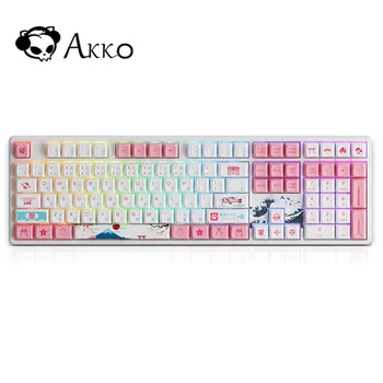 Akko108 fő Játék RGB Mechanikus Billentyűzet OSA Profil PBT Japán Keycaps Hot Swap Virág Lány Aranyos Ajándék A Számítógép-Laptop
