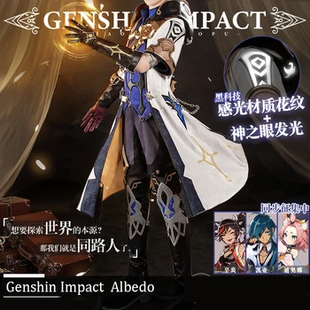 Anime Genshin Hatása Cosplay Más, Jelmez, Játék, Ruha Egységes Halloween Jelmezek, A Férfiak 2021 ÚJ