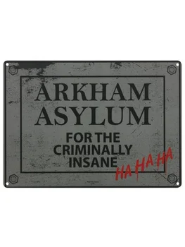 Arkham Asylum Adóazonosító Jele, művészet, fali dekoráció,vas festmény