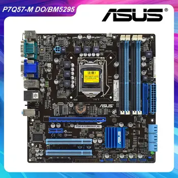 ASUS P7Q57-M DO/BM5295 LGA 1156 Eredeti Asztali PC Alaplap Dual Channel DDR3 VGA HDMI PCI-E X16 Micro ATX