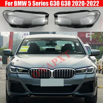 Auto Caps BMW 5-ös Sorozat G30 G38 2020-2022 Autó Fényszóró Fedelét Üveg Lencse hüvely Fej Fény Lámpabúra