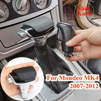 Autó Automata Sebességváltó sebességváltási Fejét, Ford Mondeo MK4 2007 2008 2009 2010 2011 2012 Bőr Sebességváltó Shift Gomb