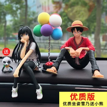 Autó Dekoráció Rajzfilm Anime Luffy Yukino Cselekvési Ábra Modell Léggömb Díszek Automatikus Belső Kiegészítők, Játékok Gyerekeknek Ajándék