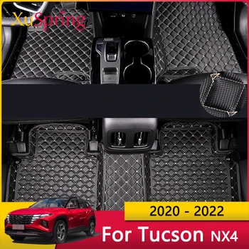 Autó Emelet Védő Mat Láb Pad Esetben Anti-kick Fedezze Párna Hyundai Tucson NX4 2021 2022 Stílus