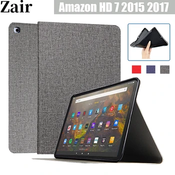 Az Amazon Kindle Fire HD 7 HD7 2015 2017 7.0 inch Tabletta Esetében Tűz HD7 Fundas Slim Flip Cover Puha Védő Héj
