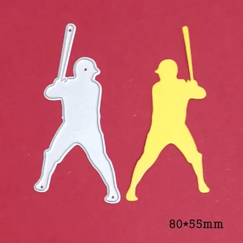Baseball Sport Dobó Hinta fémforgácsolási Meghal Bélyegek Scrapbooking Stencil DIY Papír Album Kártyák Dekoráció Dombornyomás 2021 Új