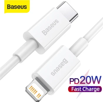 Baseus USB-C Kábel iPhone 12 11 Pro Max Adatok Töltés USB-Kábel PD 20W gyorstöltés Kábel iPhone 13 Pro C Típusú Vezeték Kód