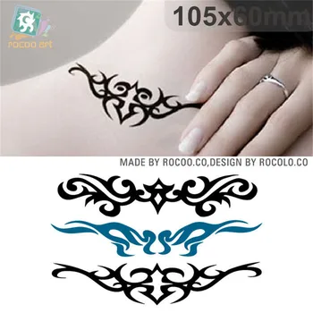 Body Art vízálló ideiglenes tetoválás a férfiak a nők egyéniség 3d totem design flash tetoválás matrica Ingyenes Szállítási HC1007