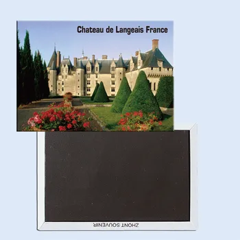Chateau de Langeais, Franciaország, Hűtő mágnes, Turisztikai ajándéktárgyak, kreatív Otthon díszek 24667