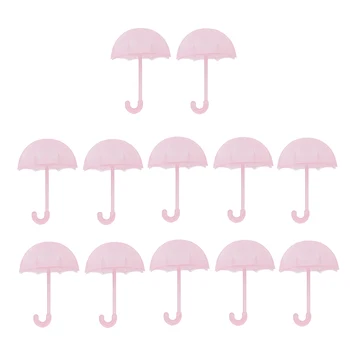 Csomag 12 Kedves Kis Esernyő, Cukorka, Csoki Mellett Doboz Édesség Ajándék Párt Szállító