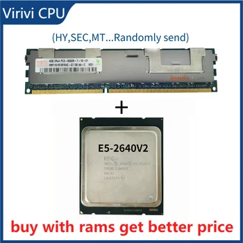 DDR3 4G Szerver ram hűtőborda 1066mhz memóriával rendelkező E5-2640v2 2.0 GHz-es, Nyolc Mag, Tizenhat Szál CPU Processzor 20M 95W LGA 2011