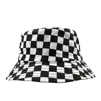Divat hímzés vödör kalap nyári szabadtéri utazás kalap hip-hop kalapok vad panama kalap pamut Összecsukható Horgász kalapok