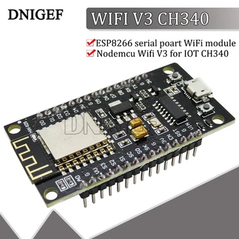 DNIGEF 1DB ESP8266 WIFI V3 CH340 Soros Modul Nodemcu Wifi V3 a SOK CH340